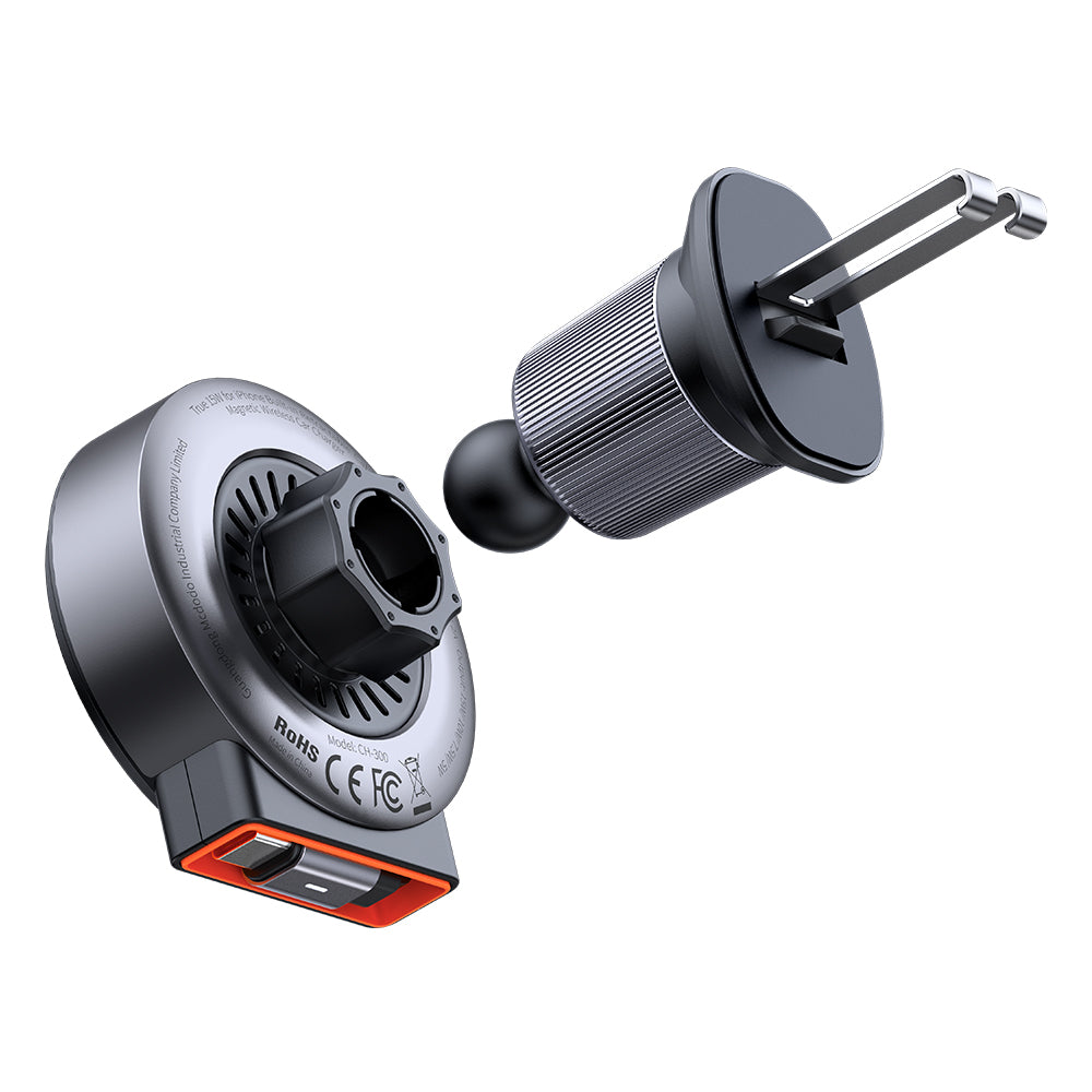 Mcdodo 15W Magnetic Wireless Car Charger with retractable cable