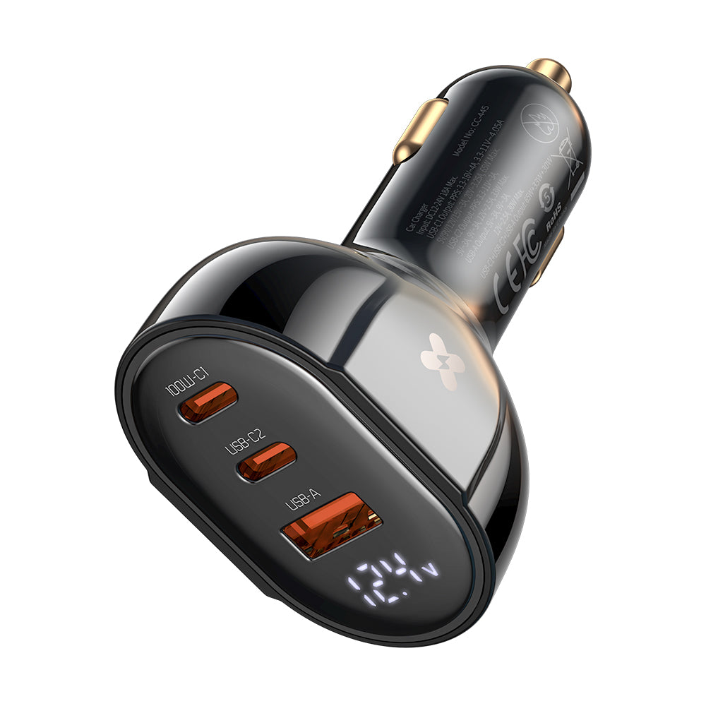 Mcdodo 128W Digital Display 2C+1A PD Fast Car Charger