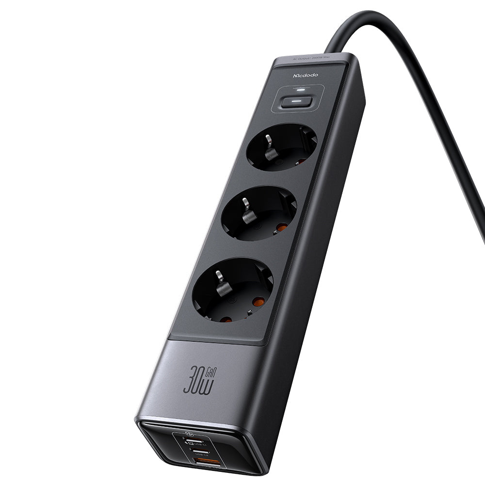 Mcdodo 6-in-1 30W GaN Surge Protection Power Socket