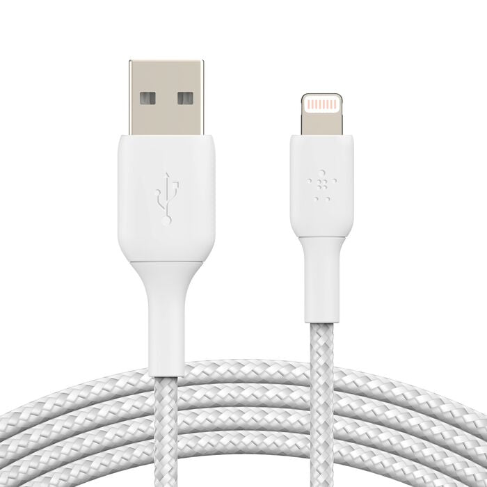 Belkin Braided Lightning to USB-A Cable (1M) for iPhone - PhoneBuzz