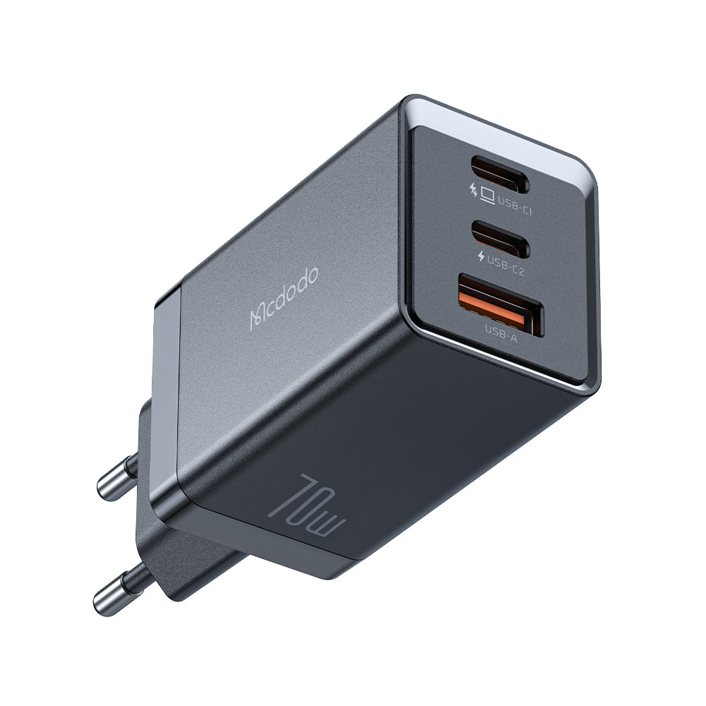 Mcdodo 67W 2C+1A GAN 5 Mini Pro Fast Charger (EU)+60W C to C Cable