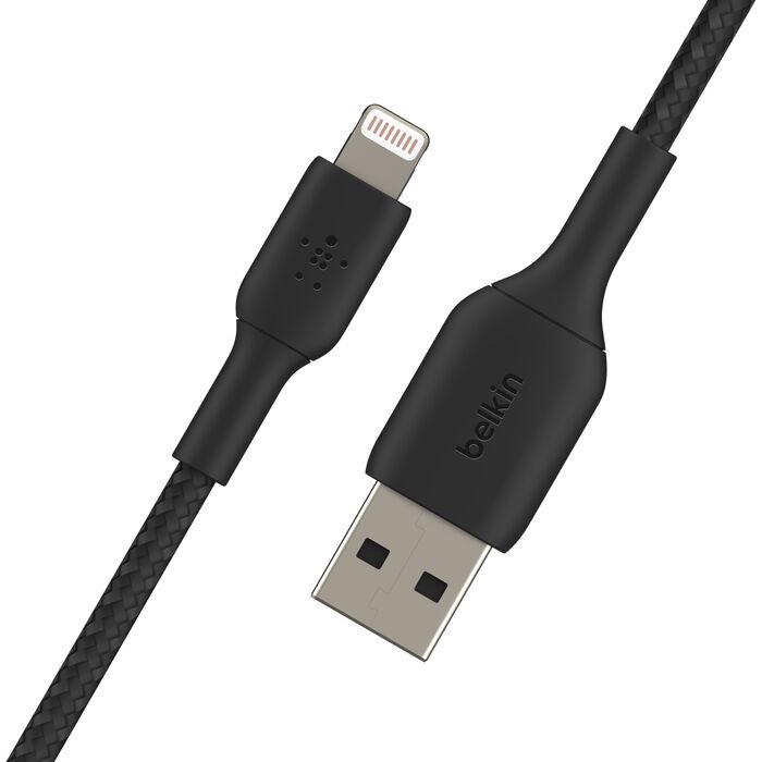 Belkin Braided Lightning to USB-A Cable (1M) for iPhone - PhoneBuzz