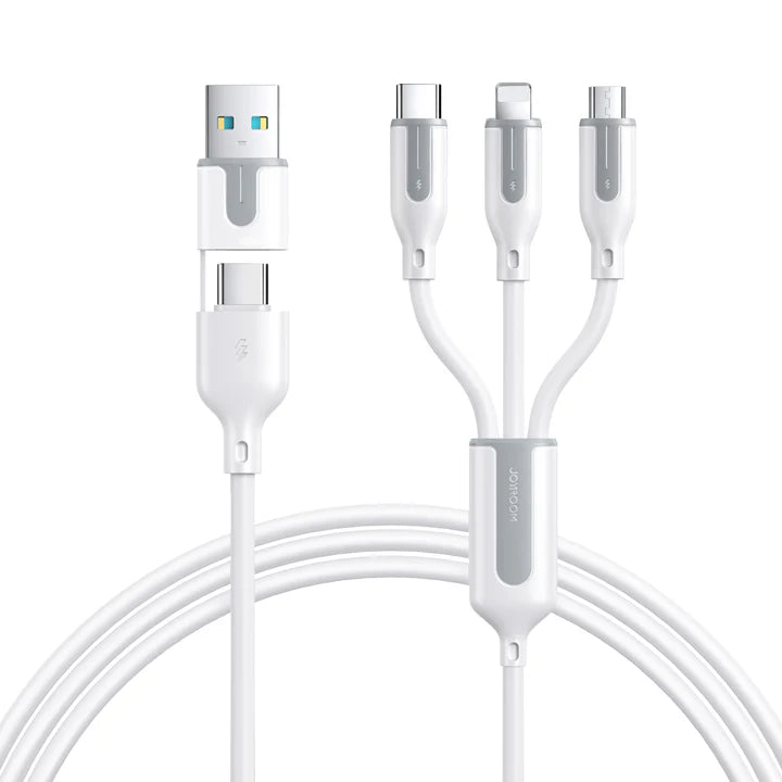 JoyRoom S-2T3018A15 3.5A USB-A+Type-C to Lightning+Type-C+Micro 5-in-1 Charging Cable