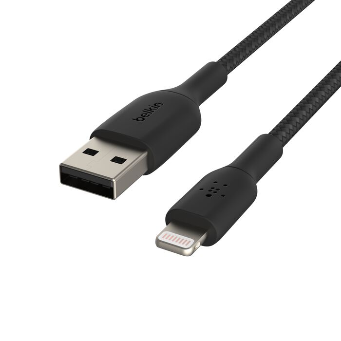 Belkin Braided Lightning to USB-A Cable (1M) for iPhone - PhoneBuzz