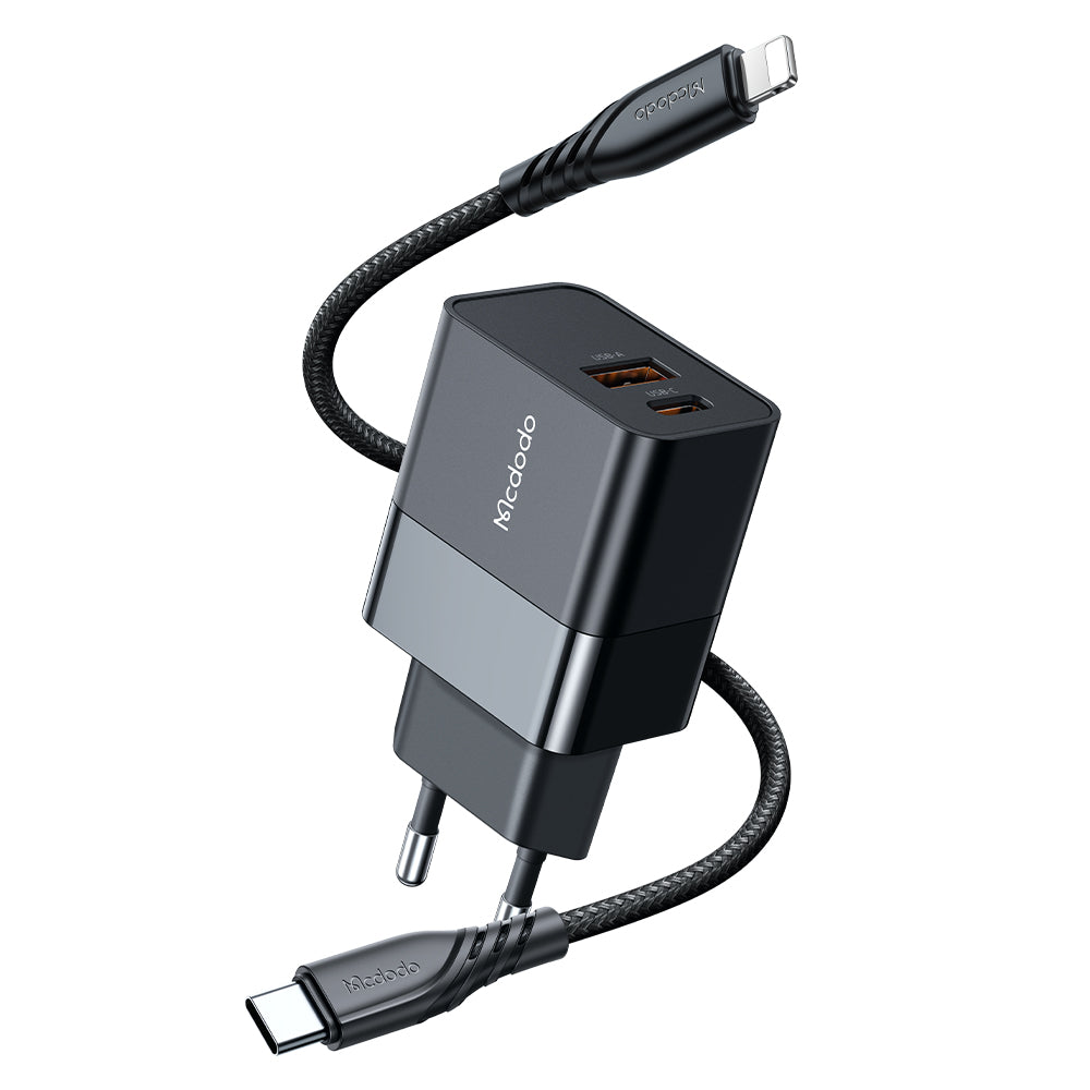 Mcdodo 20W 1C+1A Fast Charger (EU)+ 20W C to L cable