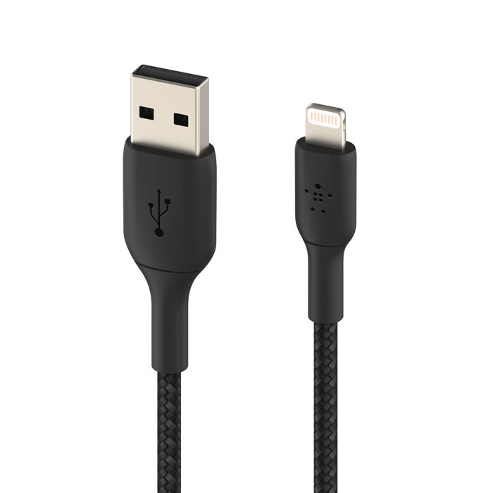 Belkin Braided Lightning to USB-A Cable (1M) for iPhone - PhoneBuzz
