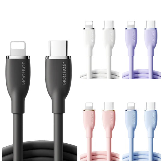JoyRoom SA29-CL3/SA29-CC5 Silicone Cable Type-C to Lightning 30W/Type-C to Type-C 100W