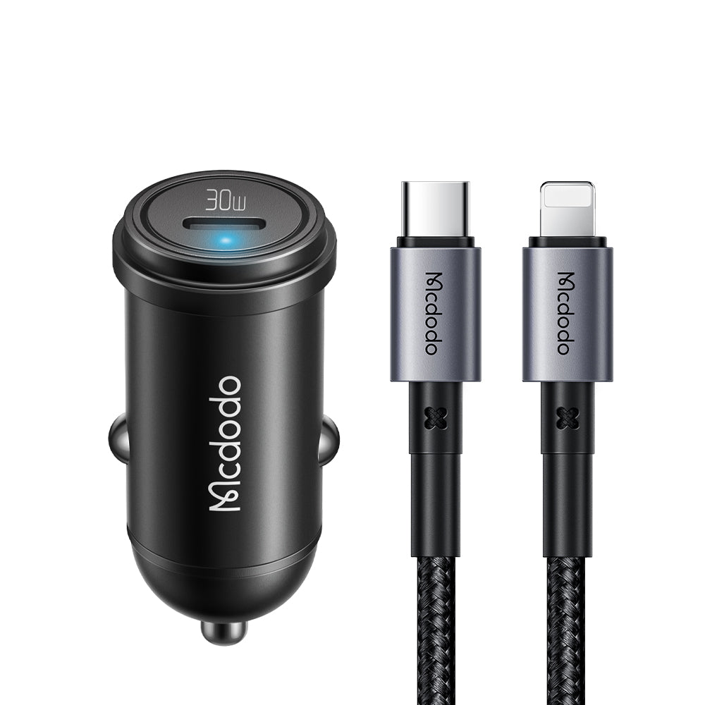 Mcdodo 30W 1C PD Fast Car Charger+ USB-C to USB-C Cable