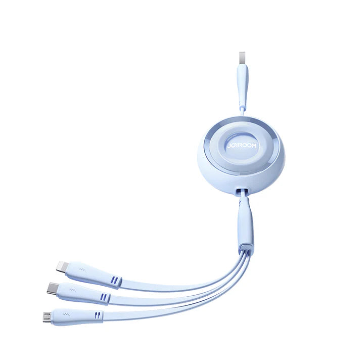 JoyRoomS-A40 Colorful Series 3-in-1 mini Retractable Charging Cable