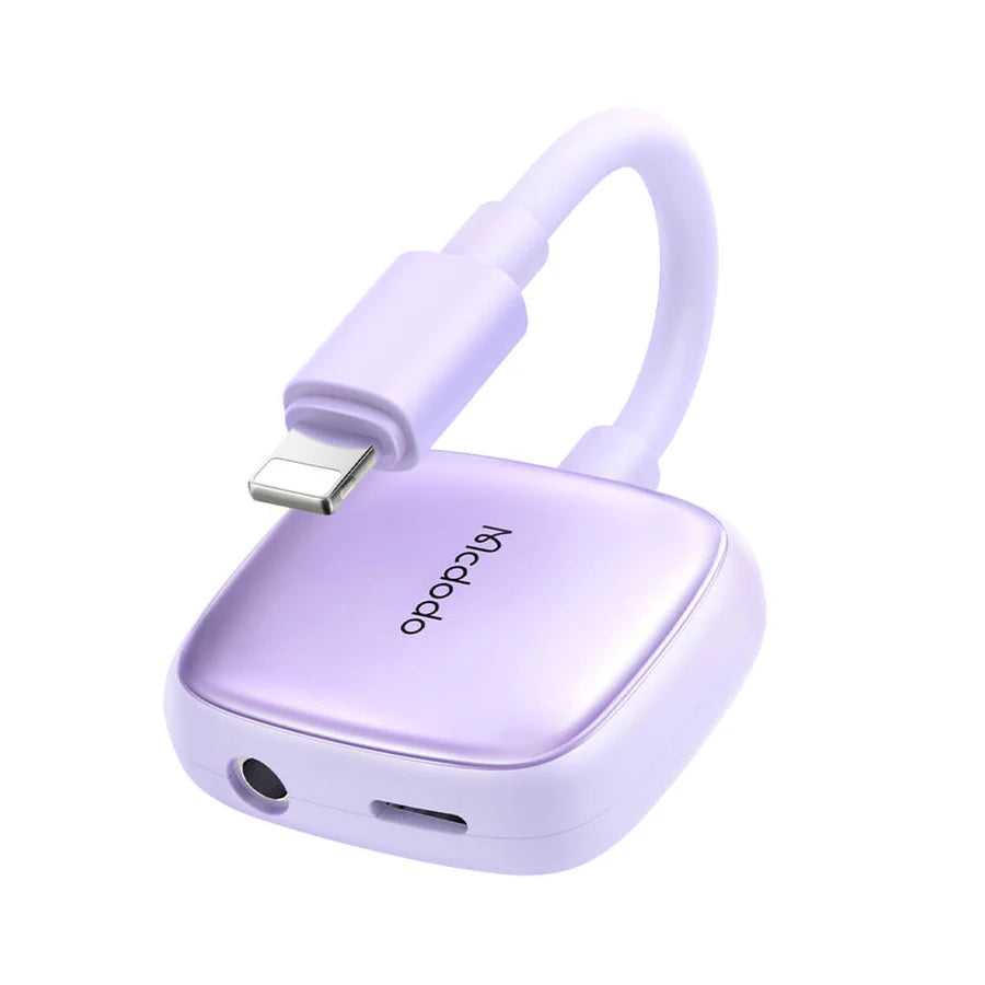 Mcdodo Lightning to Lightning Adapter (DC3.5 Cable - 11cm, Call Function)