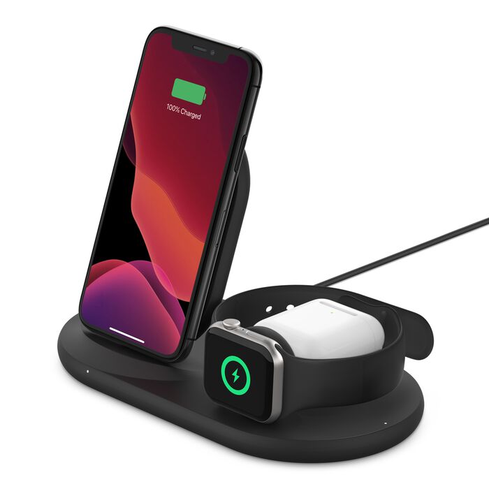 Belkin 3-in-1 Wireless Charger for Apple iPhone, Apple Watch, and AirPods - PhoneBuzz