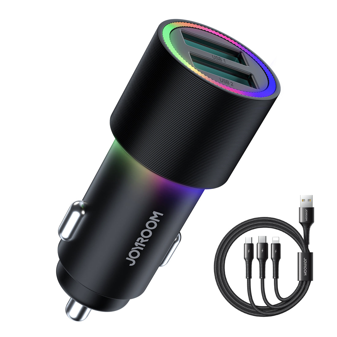 JoyRoom JR-CL10 4.8A Dual-port (USB) Car Charger