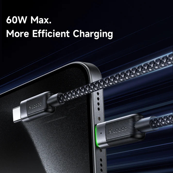 Mcdodo USB-C to USB-C 60w Magnetic Self-Winding Cable