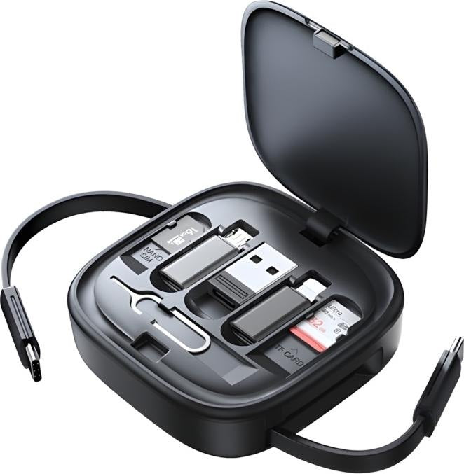 USAMS U87 60W Fast Charging Cable With Multifunctional Storage Set Box