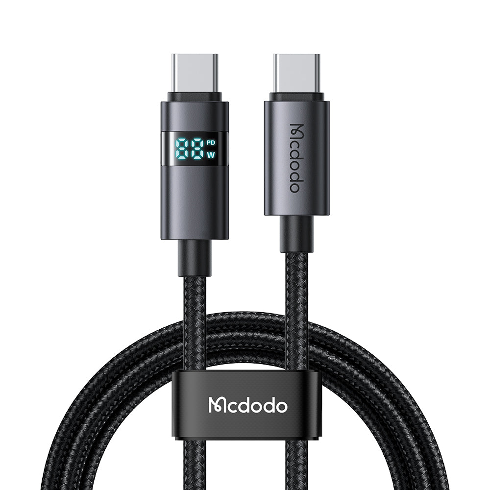 Mcdodo Horizontal LED Display 100W USB-C to USB-C Data Cable