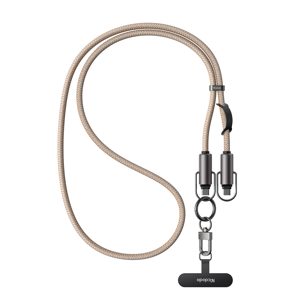 Mcdodo 60W 2 in 1 USB-C to USB-C Charging Crossbody Phone Lanyard