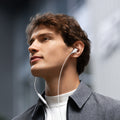 JoyRoom JR-EW01 Wired Series Half In-Ear Wired Earphones - PhoneBuzz