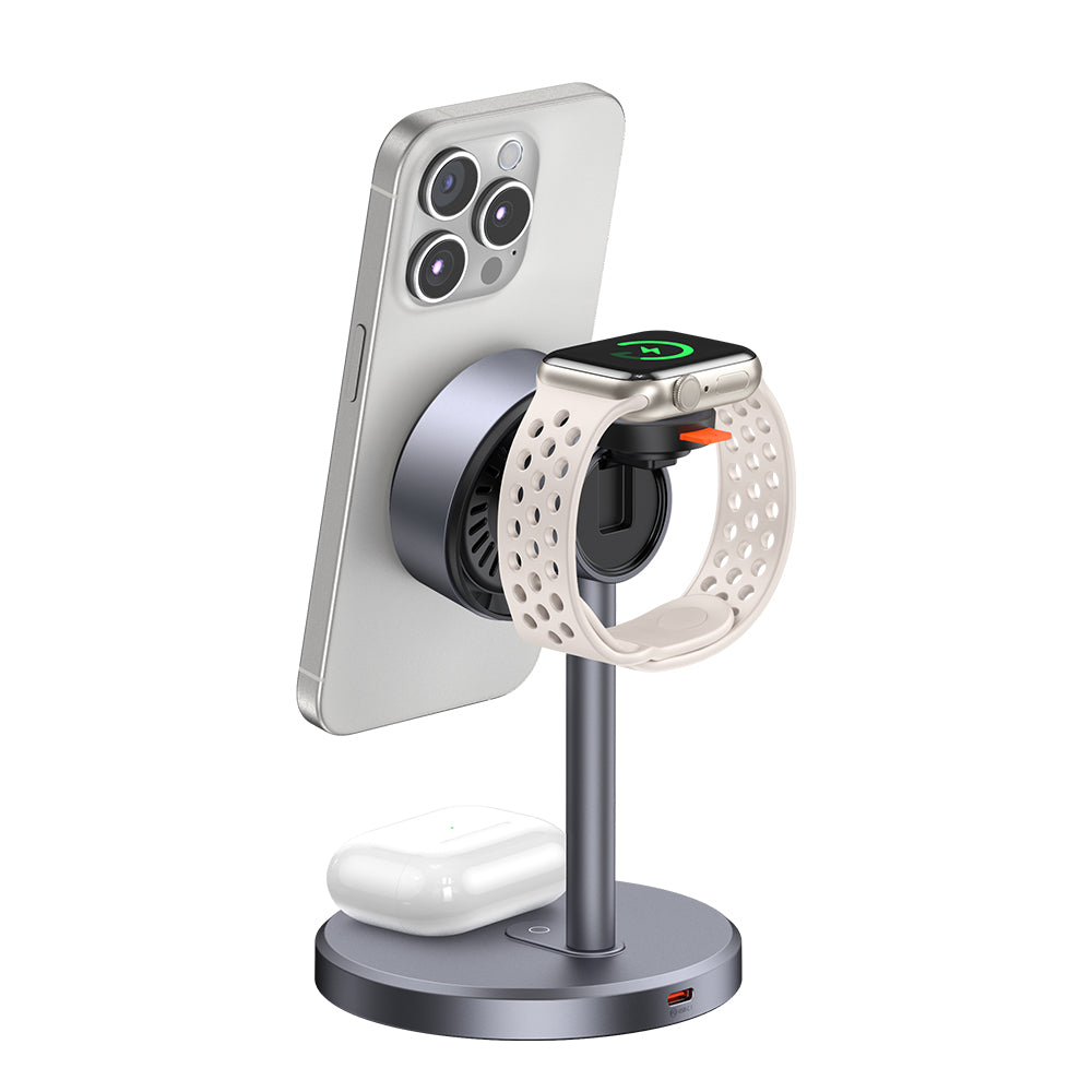 Mcdodo MagQ Qi2 Magnetic Wireless Charging Station 3- in-1 Stand