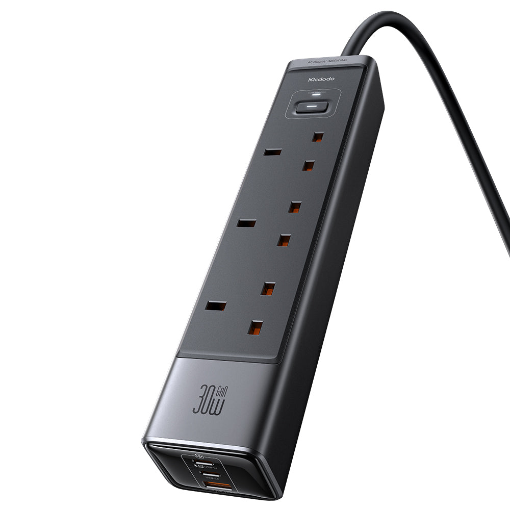 Mcdodo 6-in-1 30W GaN Surge Protection Power Socket