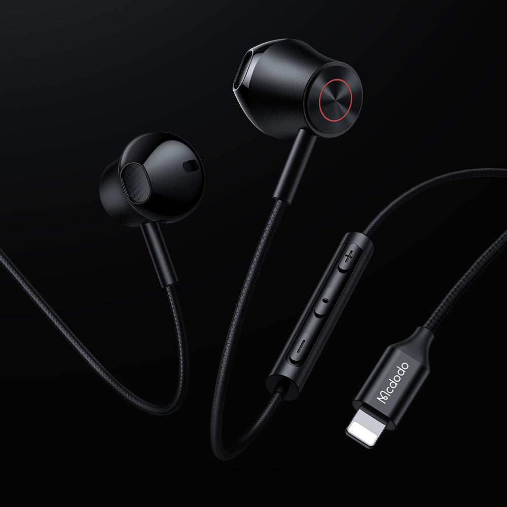 Mcdodo Lightning Wired Earphone (Flat-ear Version)