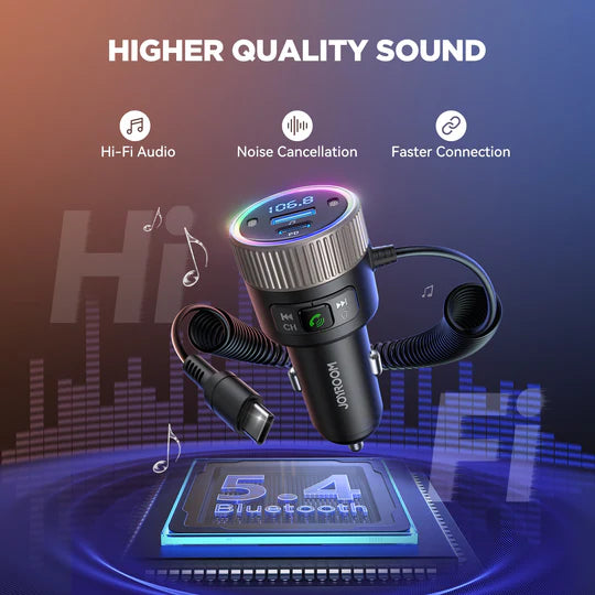 JoyRoom JR-CCB02 60W Car Wireless FM Transmitter