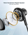 JoyRoomJR-EC07 TYPE-C Series Metal Half In-Ear Wired Earphones - PhoneBuzz