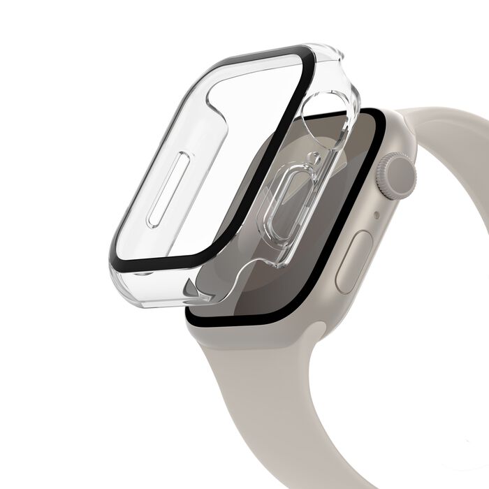 Belkin TemperedCurve 2-in-1 Treated Screen Protector + Bumper for Apple Watch for Apple Watch Series 9/8/7/6/5/4/SE - PhoneBuzz