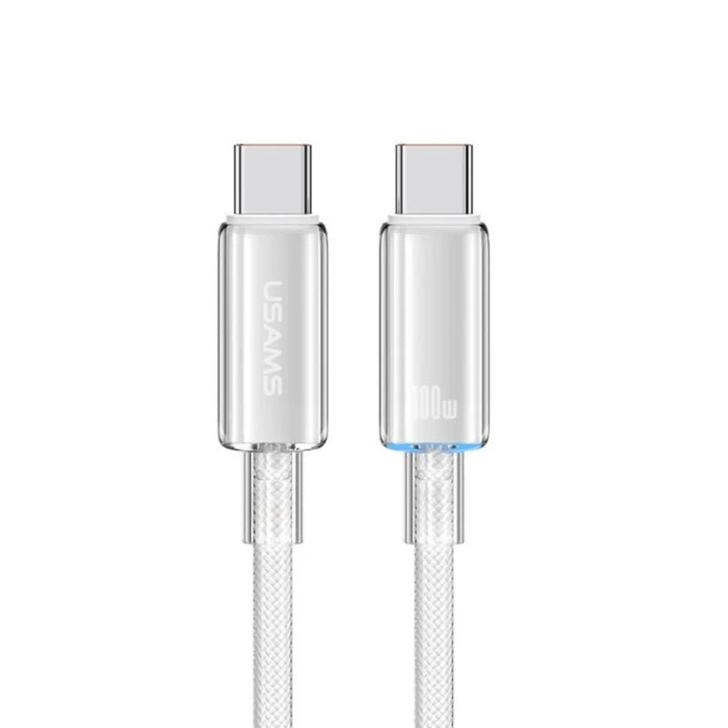 USAMS Type-C To Type-C Fast Charging Transparent Data Cable