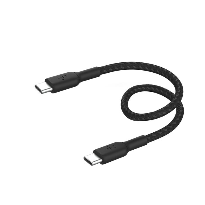 Belkin BoostCharge USB-C to USBC Braided Cable, 0.15M. - PhoneBuzz