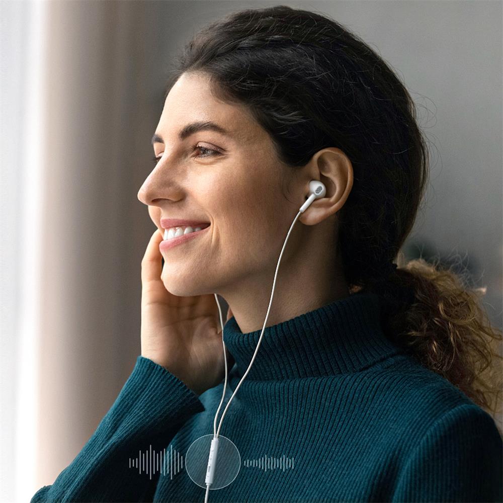 JoyRoom JR-EW05 Wired Series Half In-Ear Wired Earphones - PhoneBuzz