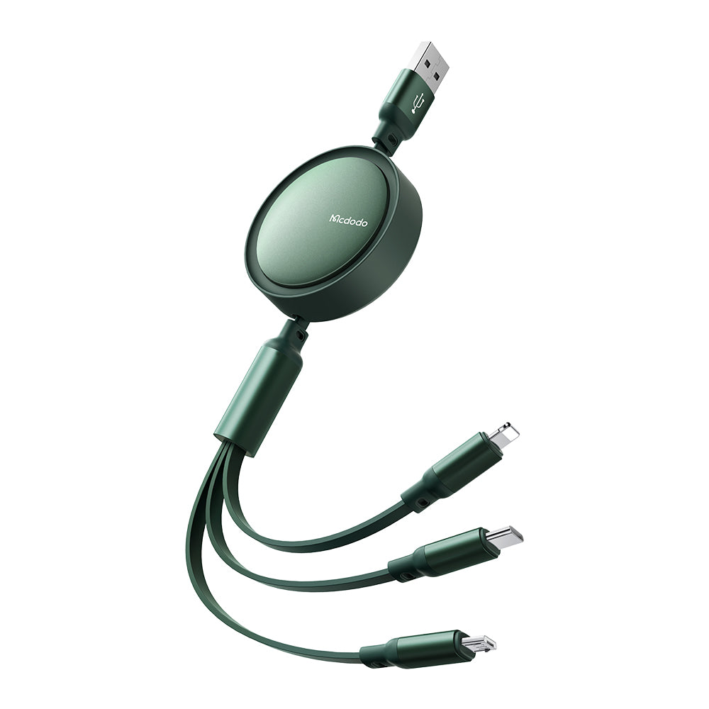 Mcdodo 3 in 1 USB-A to Lightning+Micro+Type-C Data Cable