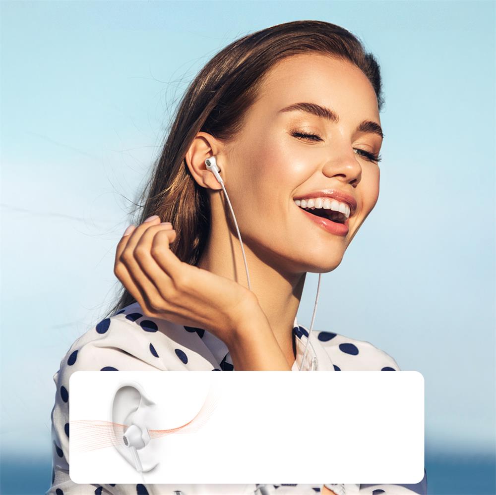 JoyRoom JR-EW05 Wired Series Half In-Ear Wired Earphones - PhoneBuzz