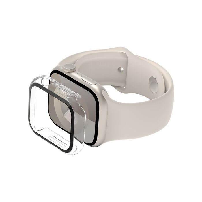 Belkin TemperedCurve 2-in-1 Treated Screen Protector + Bumper for Apple Watch for Apple Watch Series 9/8/7/6/5/4/SE - PhoneBuzz