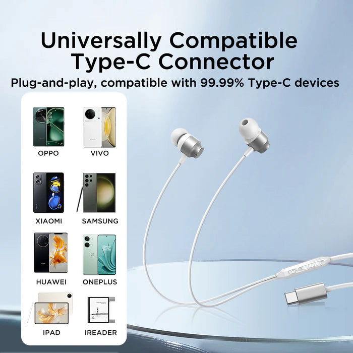 JoyRoom JR-EC06 TYPE-C Series In-Ear Metal Wired Earphones - PhoneBuzz