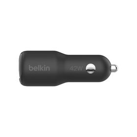 Belkin BoostCharge 42W Dual USB PD PPS Car Charger, 30W USB-C & 12W USB-A - PhoneBuzz