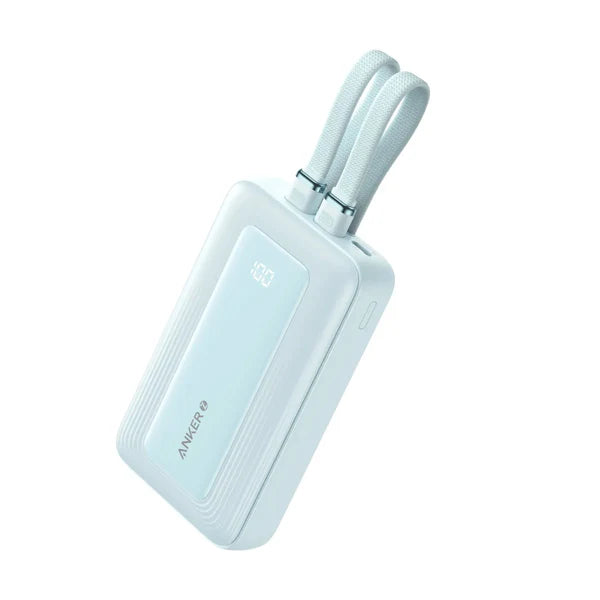 Anker Zolo Power Bank 10000mAh 30W with Built-in USB-C and Lightning Cables A1680 - PhoneBuzz