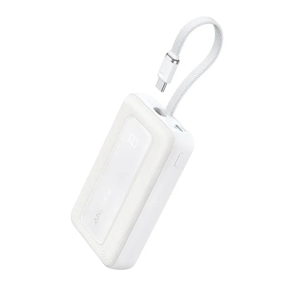 Anker Zolo Powerbank 10000mAh 30W Power Bank Portable Charger with Built-in USB C Cable A1688 - PhoneBuzz