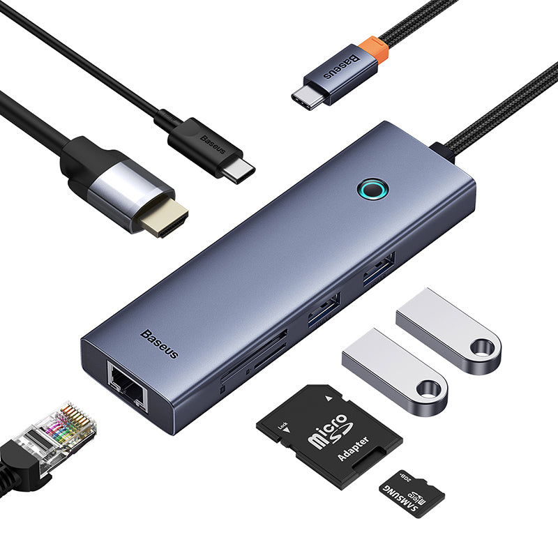 OS-Baseus UltraJoy Series 7-Port HUB Docking Station