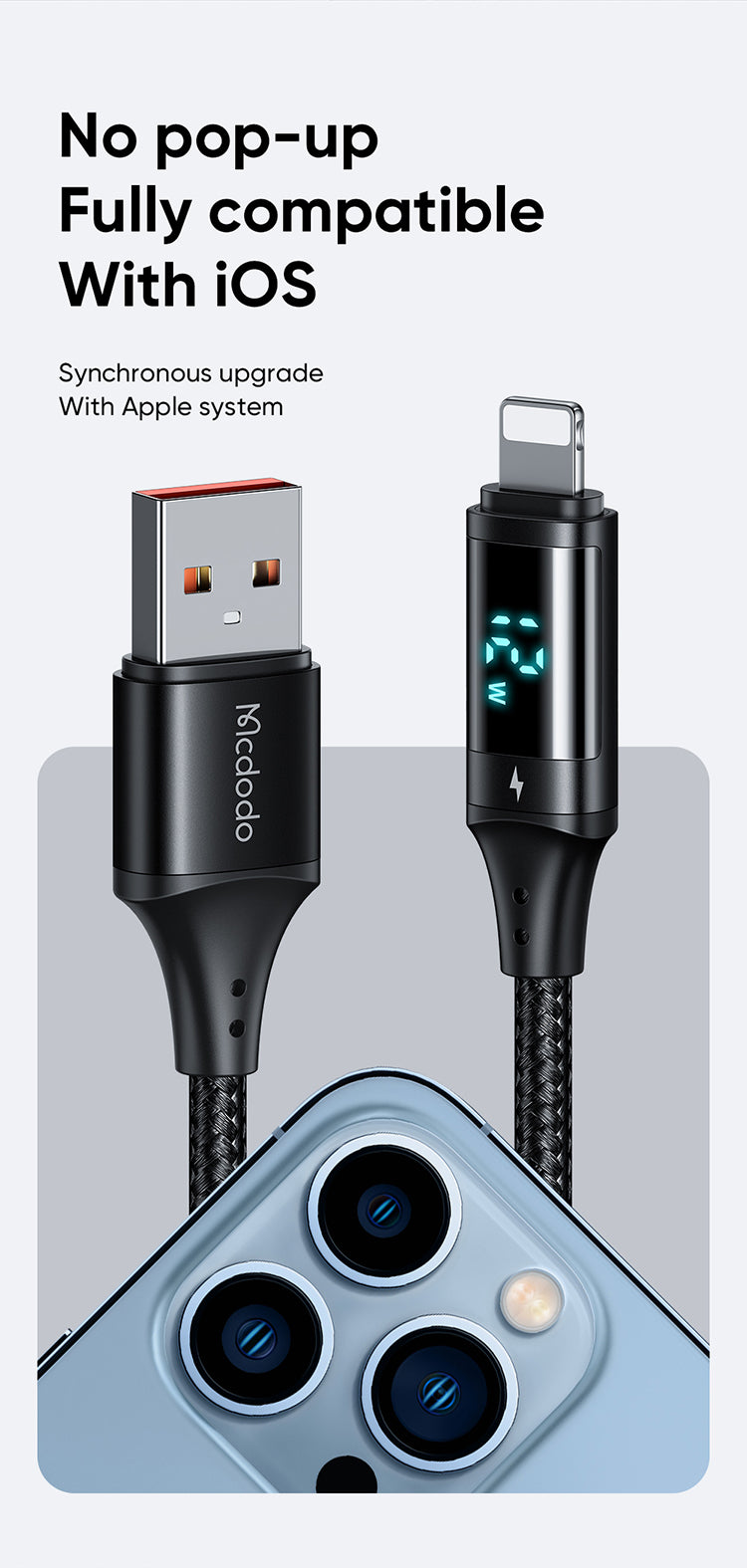 Mcdodo Digital Display Ligthning Data Cable