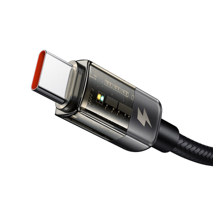 Mcdodo Auto Power Off Type-C 6A Super Charge Transparent Data Cable