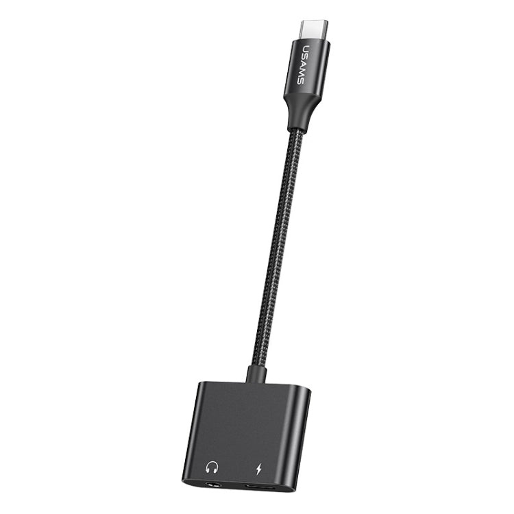 USAMS AU15 Type-C to 3.5DC Audio Adapter With PD 60W Charging Port