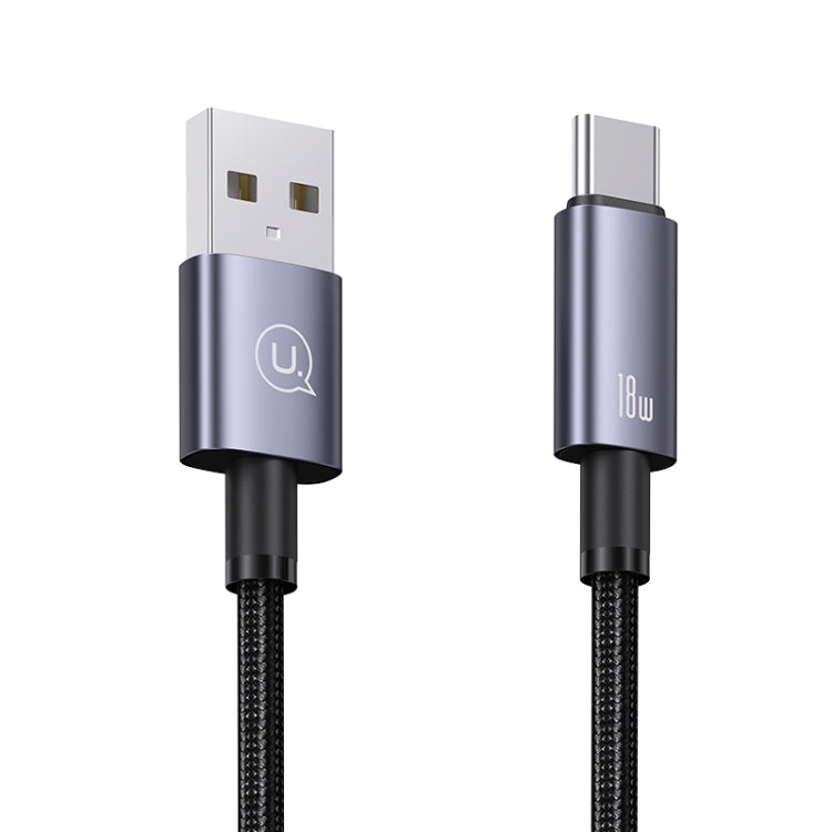 USAMS Type-C 3A Aluminum Alloy Fast Charging & Data CableSufeng Series