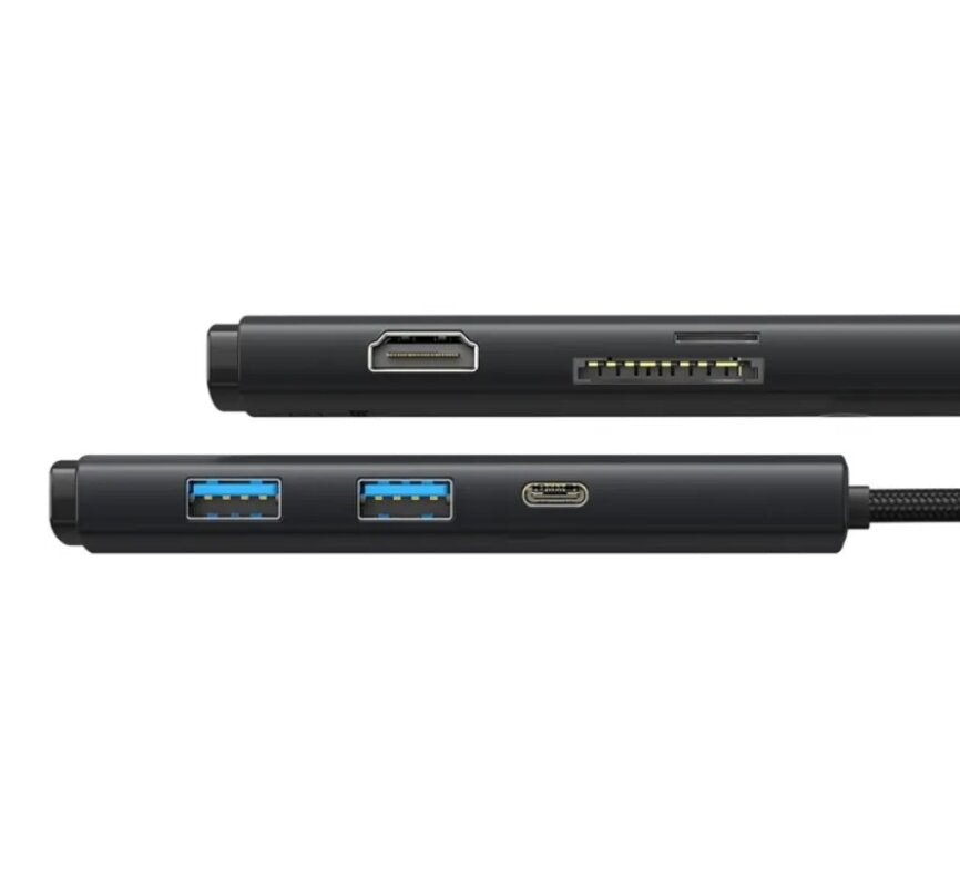 Baseus Lite Series 6-Port Type-C HUB Docking Station (Type-C to HDMI+USB3.0*2+PD+SD/TF)