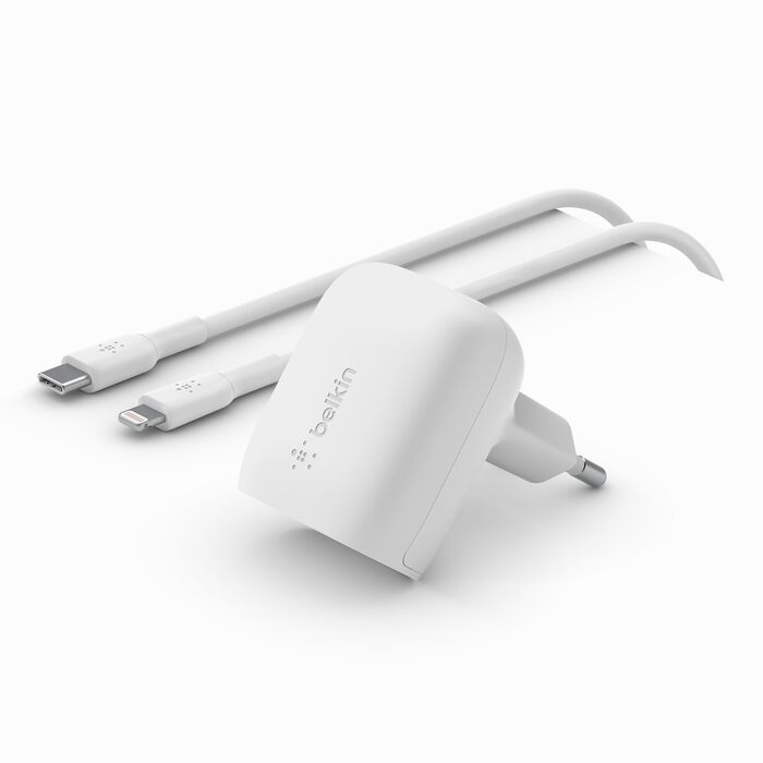 Belkin BoostCharge USB-C Wall Charger 20W + 1M USB-C to USB-C Cable - PhoneBuzz
