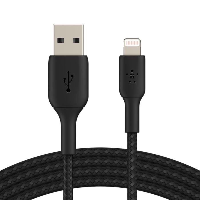 Belkin Braided Lightning to USB-A Cable (1M) for iPhone - PhoneBuzz