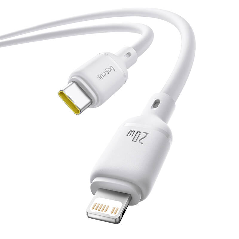 OS-Baseus Silky Series Fast Charging Cable Type-C to iP 20W Moon White