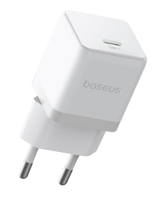 Baseus Palm Fast Charger 1C 20W EU Cluster Black (with Baseus Mini White Cable USB-C to USB-C 60W (20V/3A) 1m